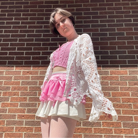 SOLD Crochet fairycore cardigan - Picture 6 of 15